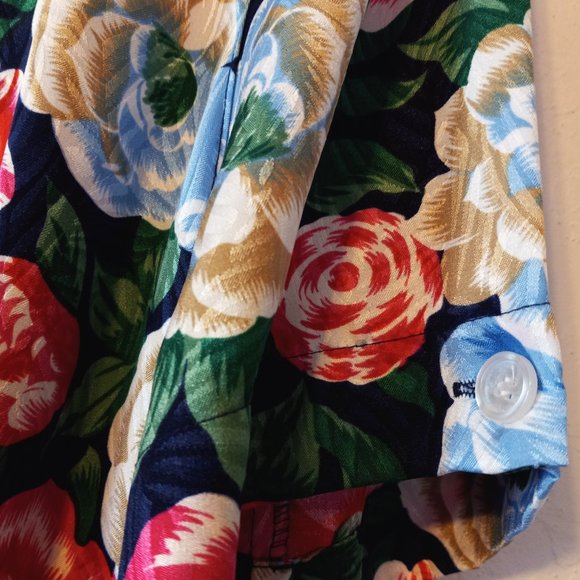 Talbots 1980s Theme Pleated Dress Midi EUC Size 12 💯 Polyester Dry Cleaned - Picture 4 of 13